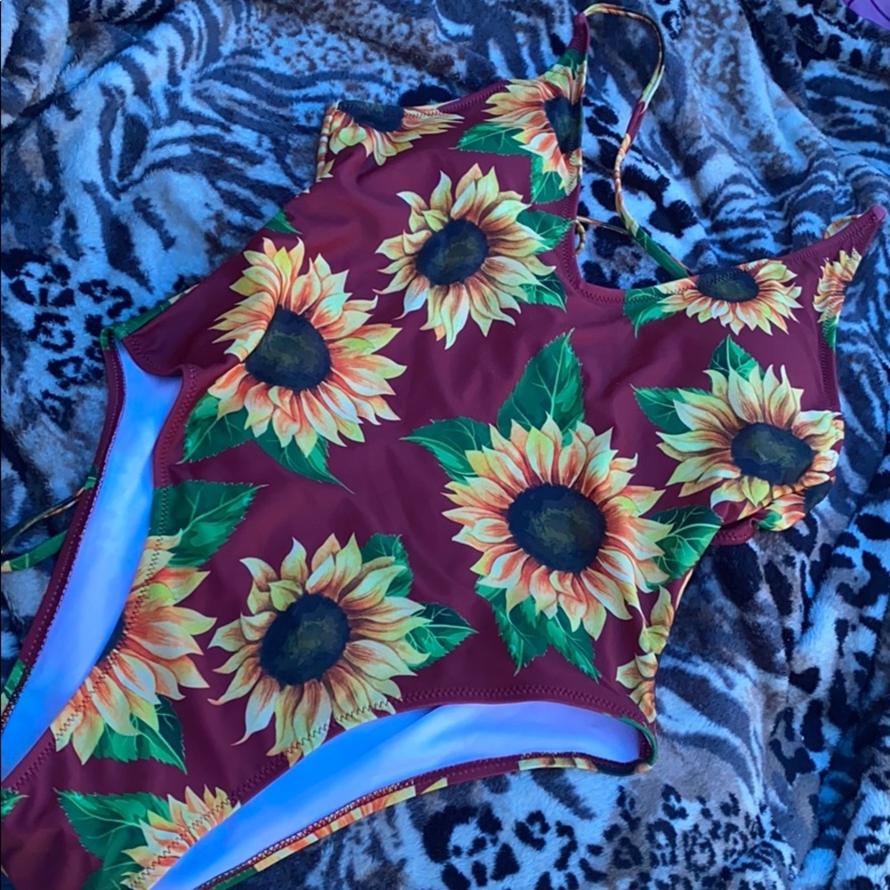 Zaful Sunflower One Piece